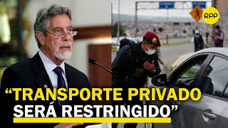 Ejecutivo “Se restringirá transporte privado el 24 25 31 de diciembre y 1 de enero” [upl. by Woodford]