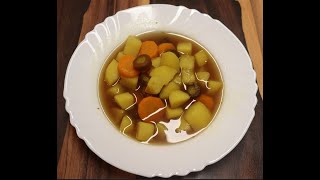 Einfache Kartoffelsuppe mit Karotten und Zwiebeln  einfach amp lecker [upl. by Truitt979]