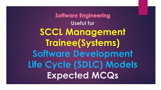 SCCL MT Systems Expected MCQs Software Engineering [upl. by Nathanson45]