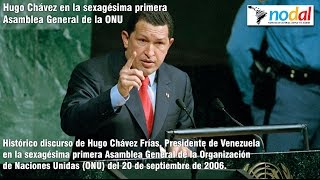 Histórico discurso de Hugo Chavez ante la ONU  20 de Septiembre de 2006 [upl. by Enyak]