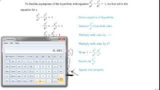 Find the asymptotes of a hyperbola [upl. by Nero]