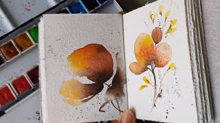 Get creative with watercolor journalpage 7 [upl. by Alleahcim404]