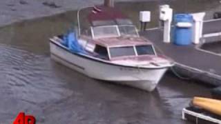 Raw Video Tsunami Beaches Calif Boats [upl. by Kimberlyn]