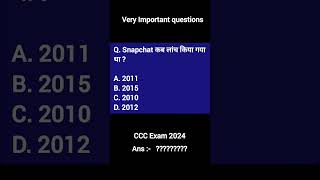 ccc cccnewquestion cccexam cccexampreparation cccexam2024 cccquestions ccc cccnielitexam [upl. by Nwahc]