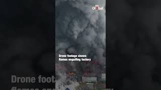 Fire at Cooking Oil Factory Near Jakarta Claims One Life [upl. by Aay]