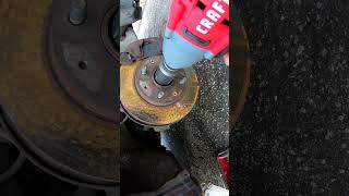 Craftsman V20 Impact Wrench destroys rusty axle nut with its brushed motor [upl. by Delamare442]