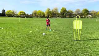 Football shooting drill [upl. by Marozik]