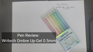 Pen Review Writch Ombre UpGel 05 mm  my new day to day pen [upl. by Aldarcie776]