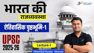 एम लक्ष्मीकांत 7वां संस्करण । ऐतिहासिक पृष्ठभूमि । L  1 ।Chanchal Kumar Sharma । UPSC । [upl. by Blinny]