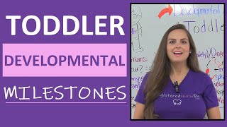 Toddler Developmental Milestones Mnemonics  Pediatric Nursing NCLEX Review [upl. by Sgninnej159]