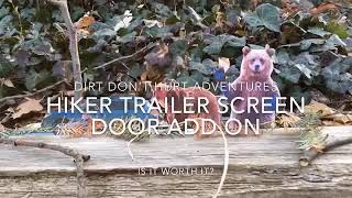 HIKER TRAILER SCREEN DOOR ADD ON [upl. by Cohligan202]