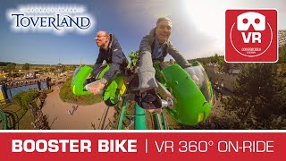 BOOSTER BIKE 360° launched VR Roller Coaster Vekoma  motorbike VR360 onride POV Toverland OCULUS [upl. by Attennhoj]