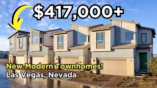 Modern New Townhomes For Sale in Las Vegas at Crestview by TriPointe Homes [upl. by Martijn174]