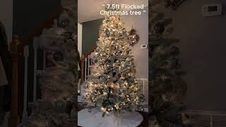 How to decorate 75ft Flocked Christmas tree  christmas christmasdecoration makingchristmas [upl. by Elicia]