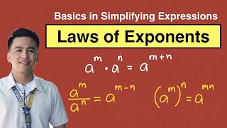 Laws of Exponents  Basics in Simplifying Expressions [upl. by Anirbac866]