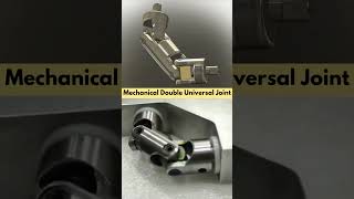 Mechanical Double Universal Joint mechanism mechanical 3ddesign solidworks cad [upl. by Eilatam]