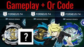 FORNEUS F4 ALL QR CODE BEYBLADE BURST TURBO APP [upl. by Gerfen952]