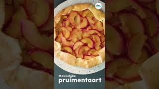 Makkelijke pruimentaart recept  Shorts  Allerhande [upl. by Ynelram]