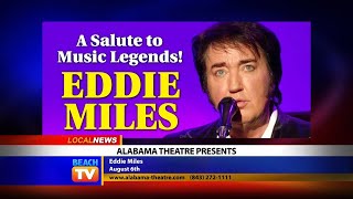 Eddie Miles at Alabama Theatre  Local News [upl. by Ecirtnom282]