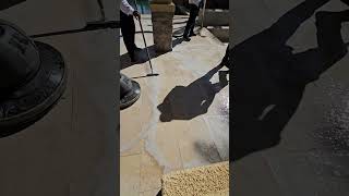 EXTREMELY HOT SUNNY MORNING IN LAKE LAS VEGAS HENDERSON NEVADA 89012 OUTDOOR TRAVERTINE RESTORATION [upl. by Fredek]