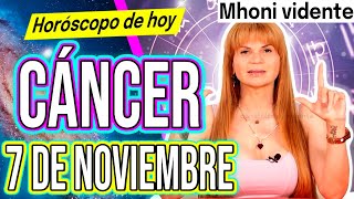 ⚠️SALES DE UN GRAN PROBLEMA ⚠️MHONI VIDENTE 🔮 Horóscopo de hoy CÁNCER 7 de NOVIEMBRE 2024 ❤️ monhi [upl. by Eberhart92]