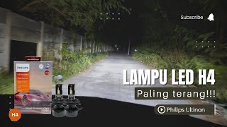 Rekomendasi Lampu Led H4 anti gagal Dijamin Terang  Review amp Test Drive Philips Ultinon Rally 3550 [upl. by Constantine]