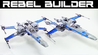 LEGO Star Wars Resistance XWing Comparison My MOC vs Set 75149 [upl. by Lletram]