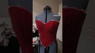 I made a new corset pattern It only took nine mockups 😅corset wip sewing custom cosplay [upl. by Yrotciv]