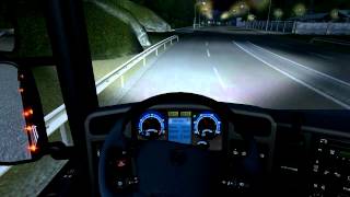 Euro Truck Simulator 2008 load to Borgarnes with Scania R620 V8 part3 [upl. by Nolitta237]