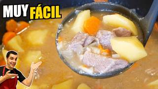 Más fácil y delicioso 🥘  ESTOFADO de TERNERA con patatas y ZANAHORIA  Receta rápida 😋 [upl. by Ohcamac]