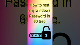 How to rest password from windows 10 windows [upl. by Neyud228]