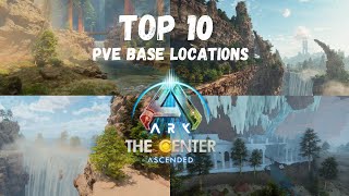 ARK Survival Ascended The center TOP 10 BEST PVE Base locations [upl. by Ennovoj]