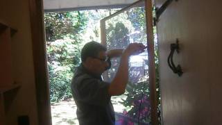 REPLACING SCREEN DOOR MESH [upl. by Jeffries]