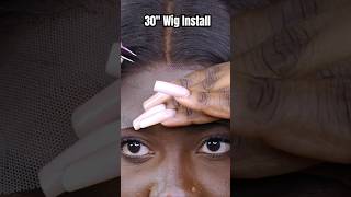 30” Brazilian Wig Install Tutorial 💁🏿‍♀️ [upl. by Sum]