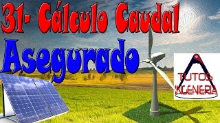 Cálculo de caudal asegurado [upl. by Direj109]