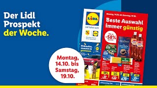 Der Lidl Prospekt der Woche  Angebote von Montag 1410 bis Samstag 1910 [upl. by Kaja]