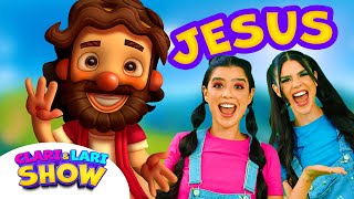 JESUS  Clari amp Lari SHOW  Música Gospel Infantil [upl. by Jemena521]