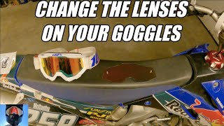 How To Change Goggle Lenses 100 Goggles [upl. by Sauls]