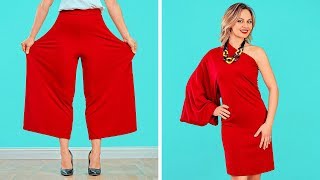 TRUCOS DE MODA Y ROPA DE BRICOLAJE  Consejos inteligentes para chicas por 123 GO [upl. by Nelleus]