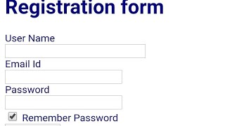 How To Create Registration Form in HTML  HTML Registration form using Android Mobile anWriter App [upl. by Av627]