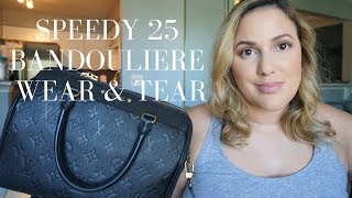 Monogram Empreinte Speedy Bandouliere 25 Wear amp Tear  2017 [upl. by Borchert]