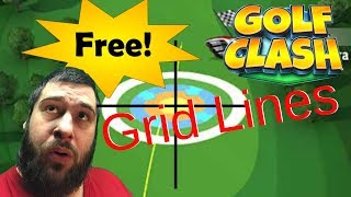 Golf Clash How to Make Free Grid Lines Easy Android only [upl. by Assiralc]