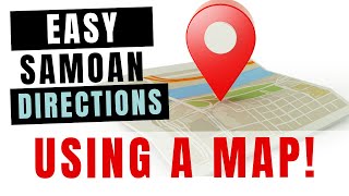 Learn Basic Samoan Words for Directions Using a Map  Easy Samoan Language Tutorial [upl. by Ladd776]