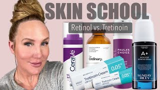 Skin School  Retinol VS Tretinoin  How to Use Tretinoin without Irritation [upl. by Fabrice]