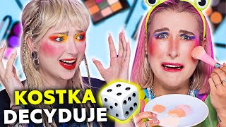 ♦ KOSTKA DECYDUJE ILE KOSMETYKÓW MUSIMY NAŁOŻYĆ 😱 ♦ Red Lipstick Monster i Agnieszka Grzelak Beauty [upl. by Row]