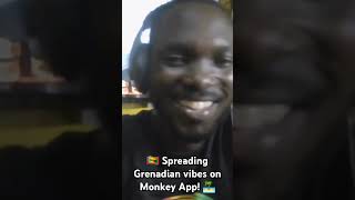 🇬🇩 Spreading Grenadian vibes on Monkey App 🏝 funny RdGShow short [upl. by Hetti]