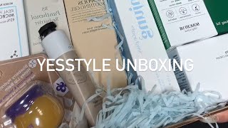 YesStyle Skincare Unboxing [upl. by Ariamoy]