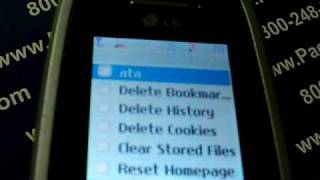 LG LX400  Erase Cell Phone Info  Delete Data  Master Clear Hard Reset [upl. by Zumwalt]