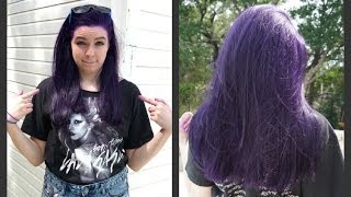 How to Dye Your Hair Purple NO BLEACH [upl. by Yasnil]