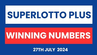 California SuperLotto Plus Winning Numbers 27th July 2024 [upl. by Udella]